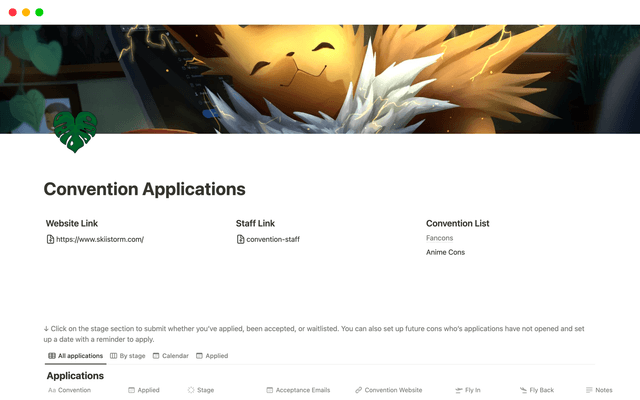 Convention Applications